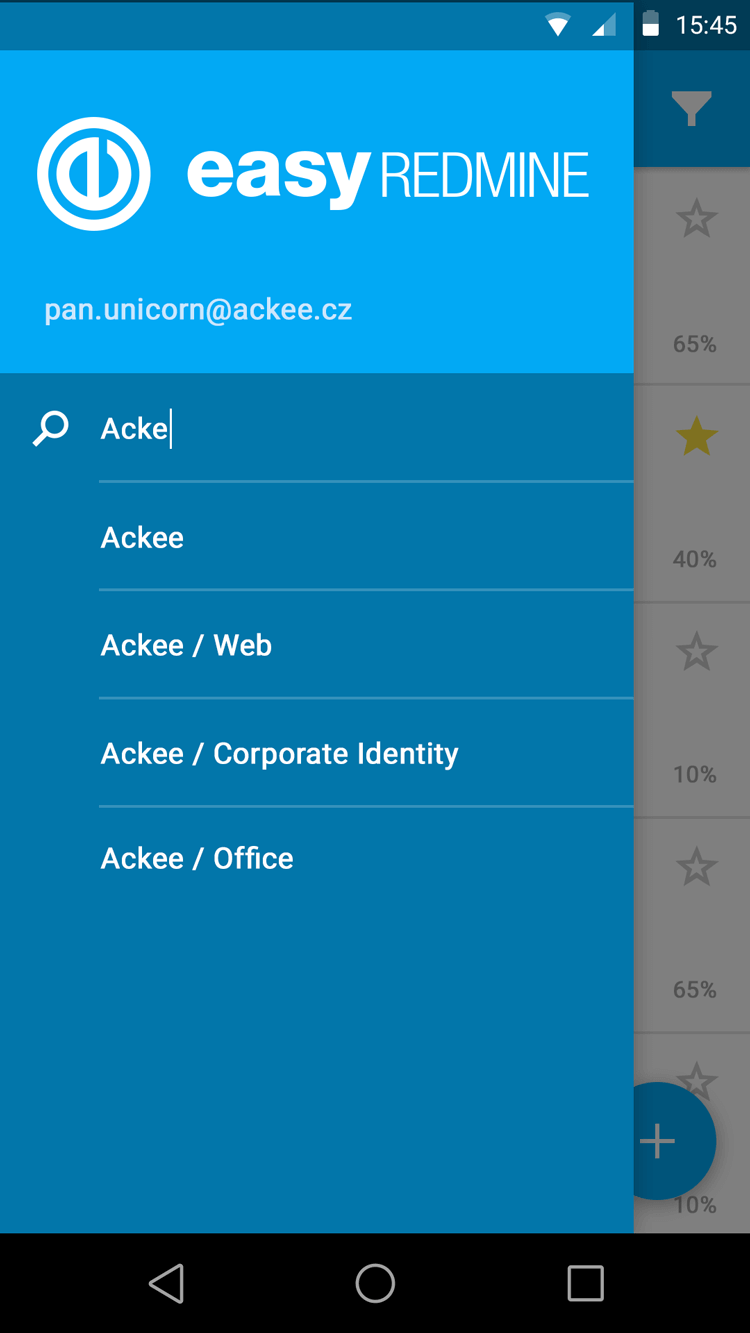 Easy Redmine-App entwickelt von Ackee